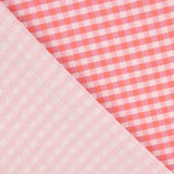 Crêpe Vichy mauve et fraise - Ribes y Casals