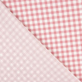 Crêpe Vichy rose et blanc - Ribes y Casals