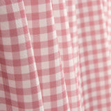 Crêpe Vichy rose et blanc - Ribes y Casals