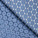 Broderie suisse Marguerite bleue Denim foncé - Ribes y Casals