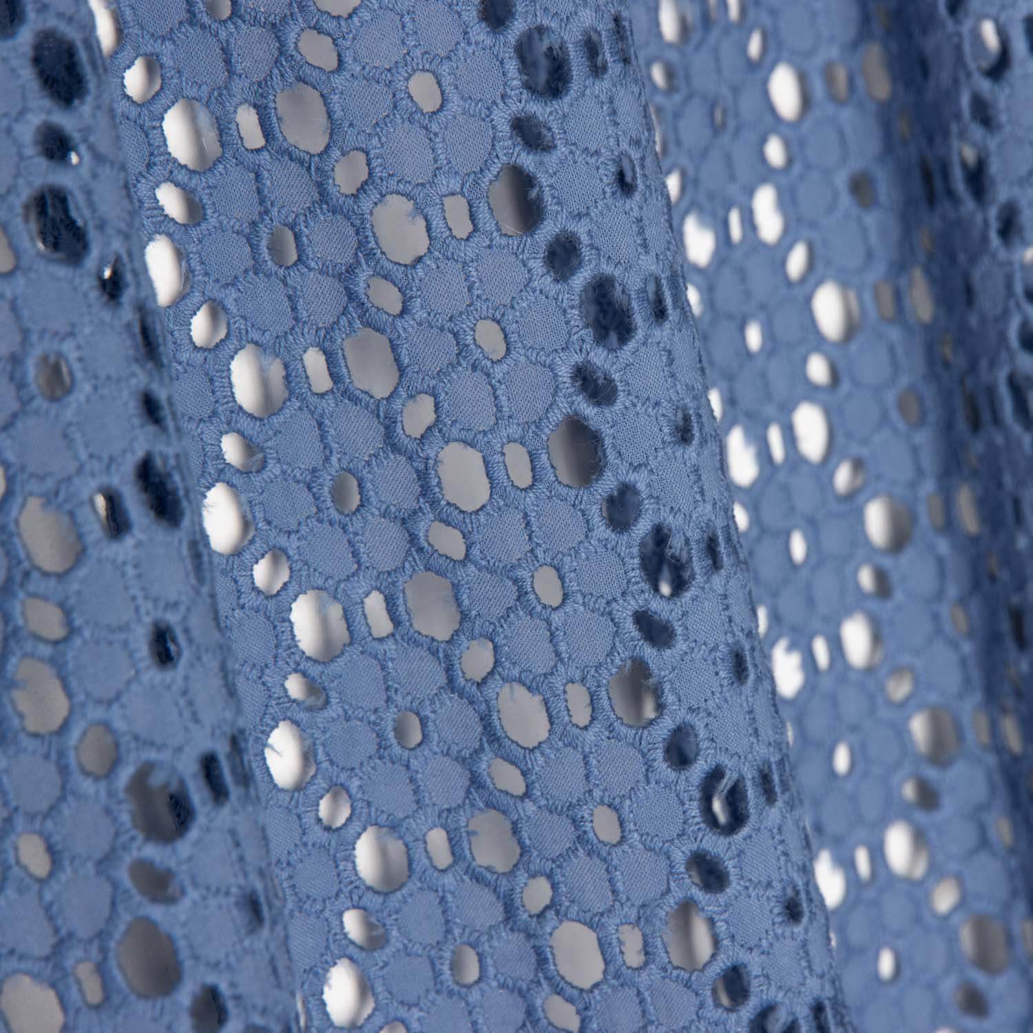 Broderie suisse Marguerite bleue Denim foncé - Ribes y Casals