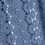 Broderie suisse Marguerite bleue Denim foncé - Ribes y Casals