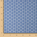 Broderie suisse Marguerite bleue Denim foncé - Ribes y Casals