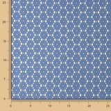 Broderie suisse Marguerite bleue Denim foncé - Ribes y Casals