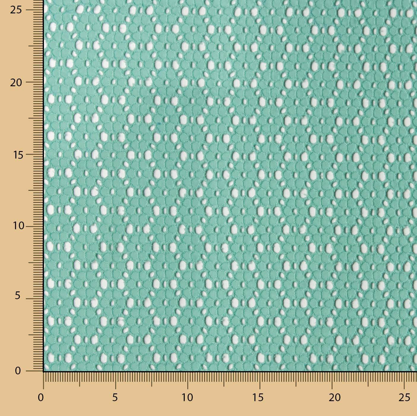 Broderie suisse Marguerite Vert Eau - Ribes y Casals