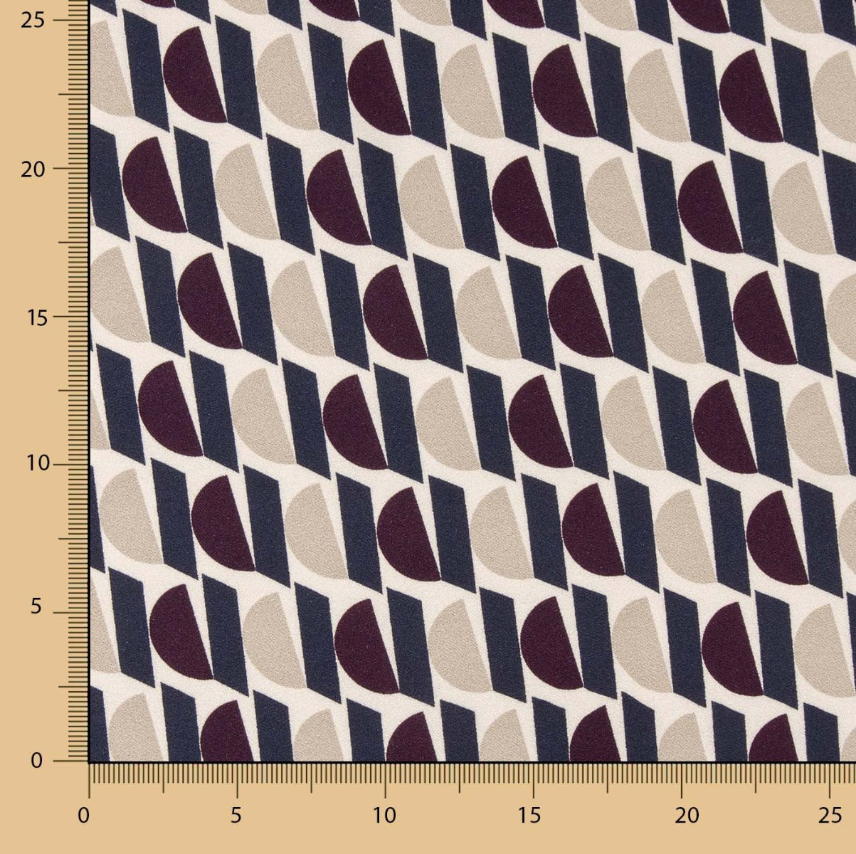 Crêpe Viscose Géo Namibie - Ribes y Casals