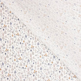 Popeline de coton bleue « Minerva Garden » - Ribes y Casals