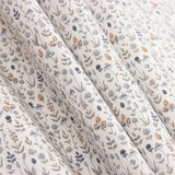 Popeline de coton bleue « Minerva Garden » - Ribes y Casals