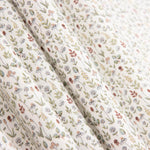 Popeline de coton rouge « Minerva Garden » - Ribes y Casals