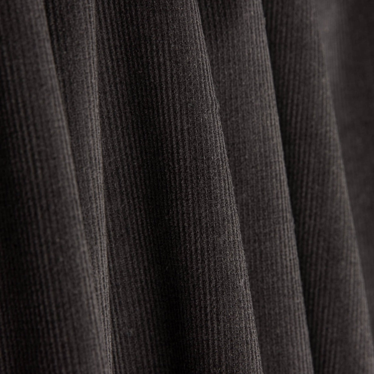 Micro-velours côtelé extensible gris anthracite - Ribes y Casals