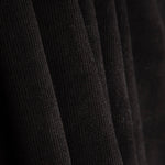 Micro-velours côtelé extensible noir - Ribes y Casals