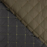 Doublure matelassée double face kaki et noir - Ribes y Casals