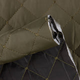 Doublure matelassée double face kaki et noir - Ribes y Casals