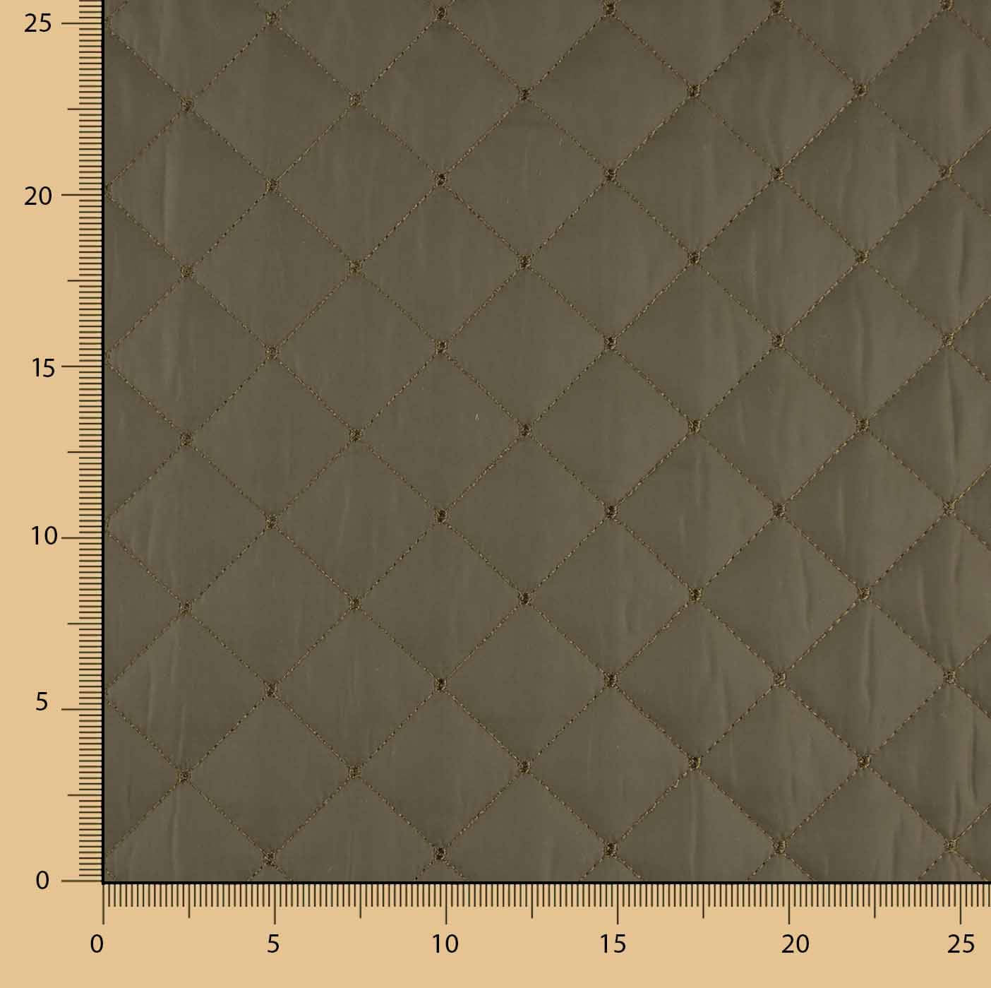 Doublure matelassée double face kaki et noir - Ribes y Casals