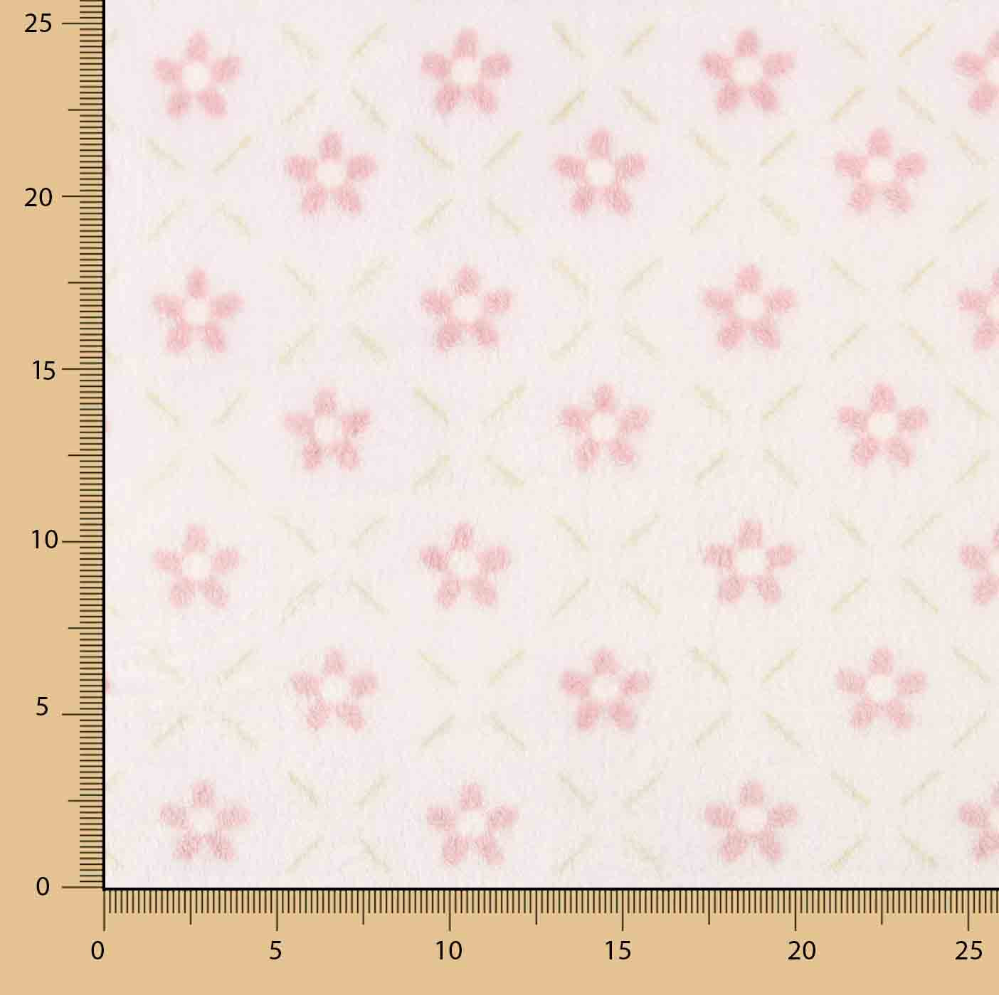 Polaire coral imprimée de petites fleurs roses - Ribes y Casals