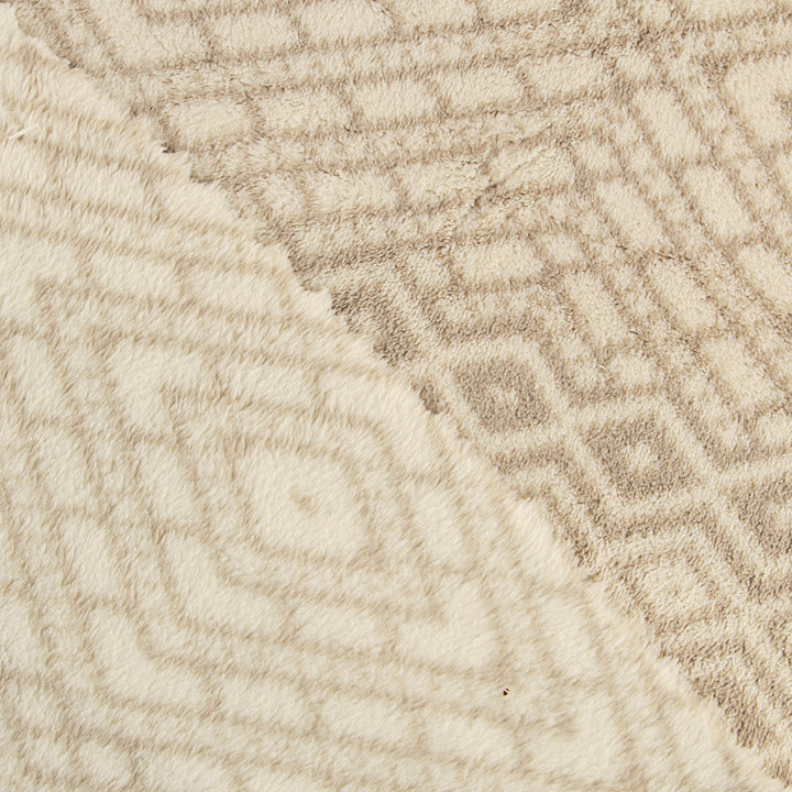 Polaire coral imprimée losanges beige - Ribes y Casals