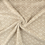 Polaire coral imprimée losanges beige - Ribes y Casals