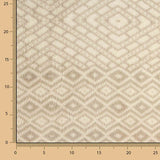 Polaire coral imprimée losanges beige - Ribes y Casals