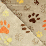 Polaire coral imprimée « Empreintes d'animaux » beige - Ribes y Casals