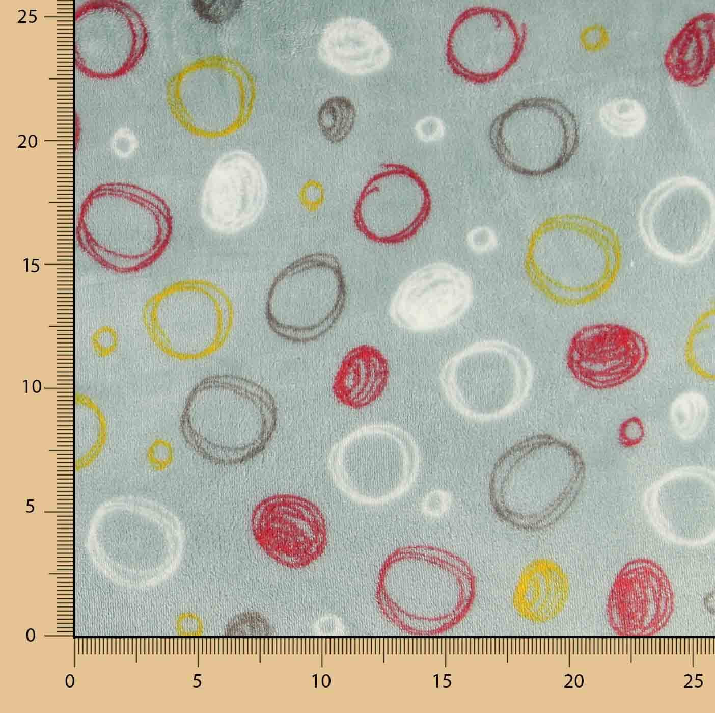Polaire coral imprimée de cercles vert d'eau - Ribes y Casals