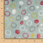 Polaire coral imprimée de cercles vert d'eau - Ribes y Casals