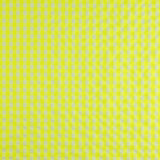 Popeline Seersucker à carreaux jaune fluo - Ribes y Casals