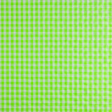 Popeline Seersucker à carreaux vert fluo - Ribes y Casals