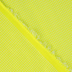 Popeline Seersucker à petits carreaux jaune fluo - Ribes y Casals