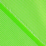 Popeline Seersucker Mini-carreaux vert fluo - Ribes y Casals