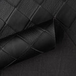 Simili cuir noir matelassé à motif losange - Ribes y Casals