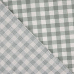 T-shirt fin à carreaux vichy vert sauge - Ribes y Casals