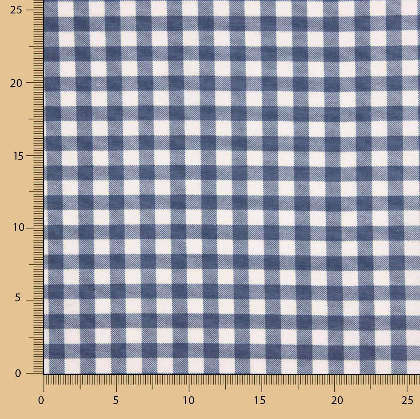 Tissu en flanelle fine à carreaux vichy bleus - Ribes y Casals