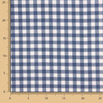 Tissu en flanelle fine à carreaux vichy bleus - Ribes y Casals