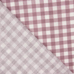 T-shirt fin à carreaux vichy mauve - Ribes y Casals