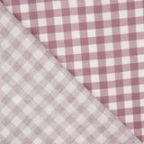 T-shirt fin à carreaux vichy mauve - Ribes y Casals