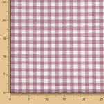 T-shirt fin à carreaux vichy mauve - Ribes y Casals