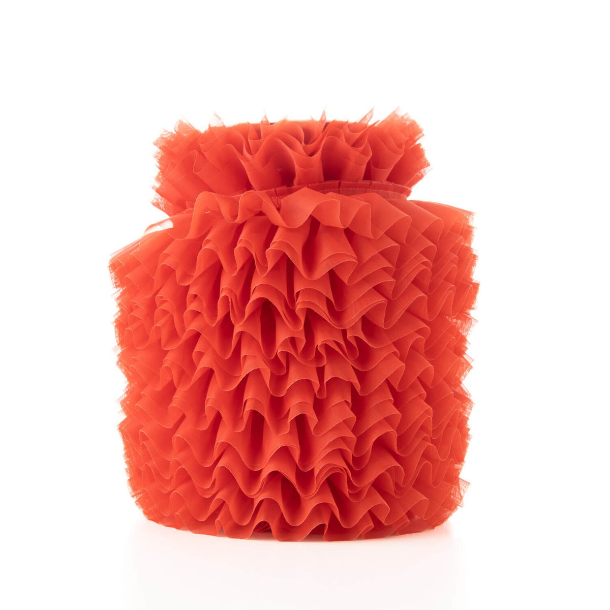 Cinta Plisada Garrucha 6 cm Rojo Coral - Ribes y Casals