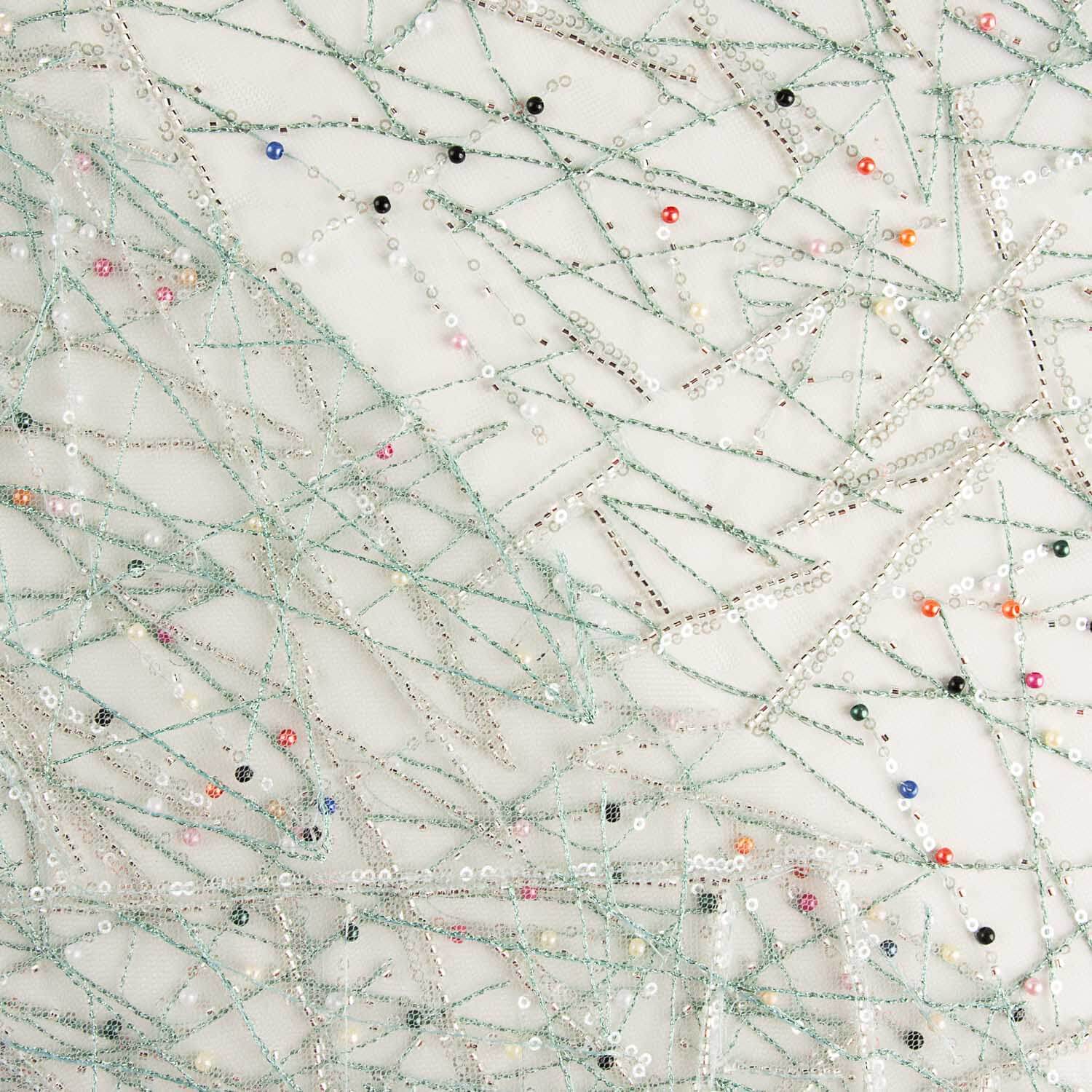 Strass en tulle doux avec surpiqûres multicolores - Ribes y Casals