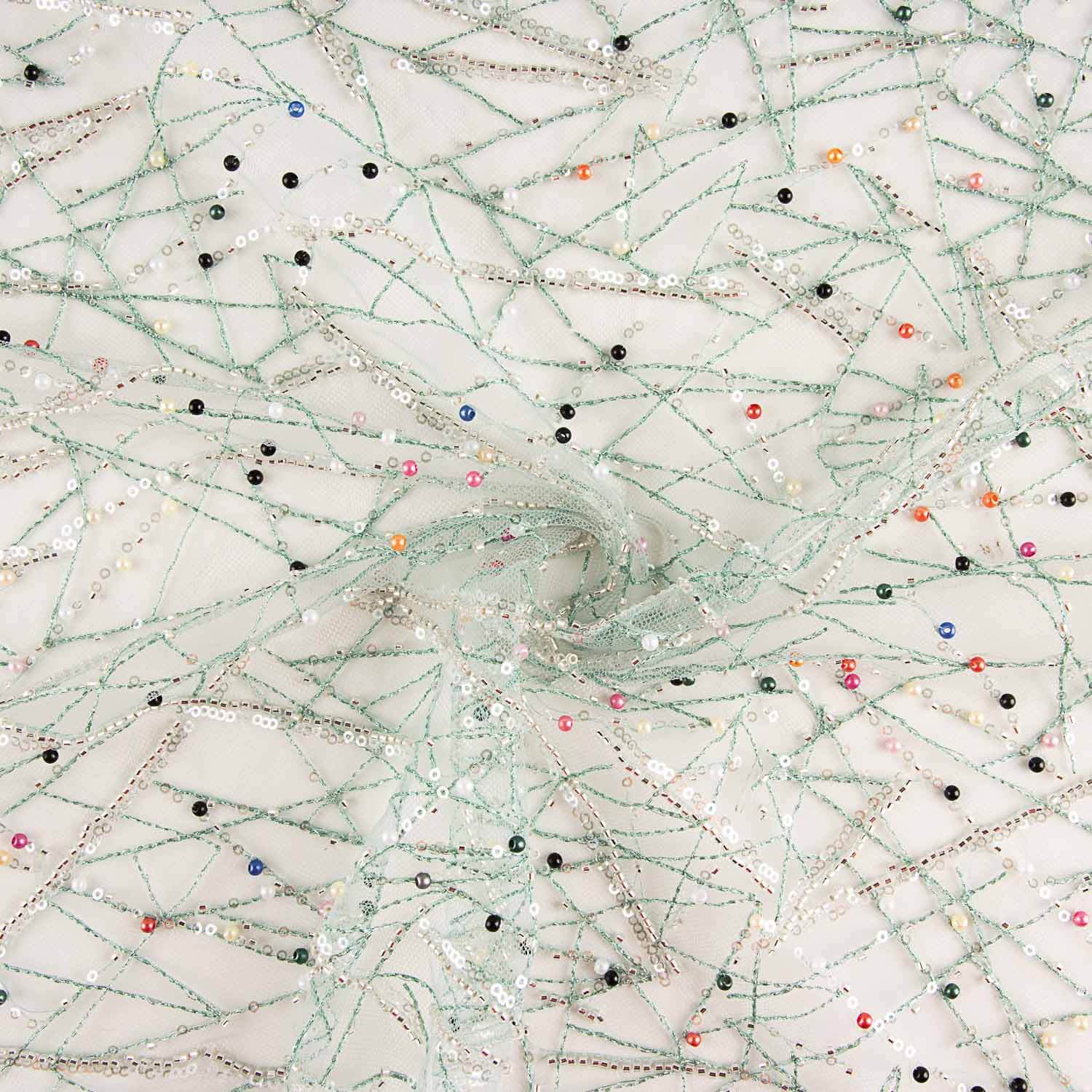 Strass en tulle doux avec surpiqûres multicolores - Ribes y Casals