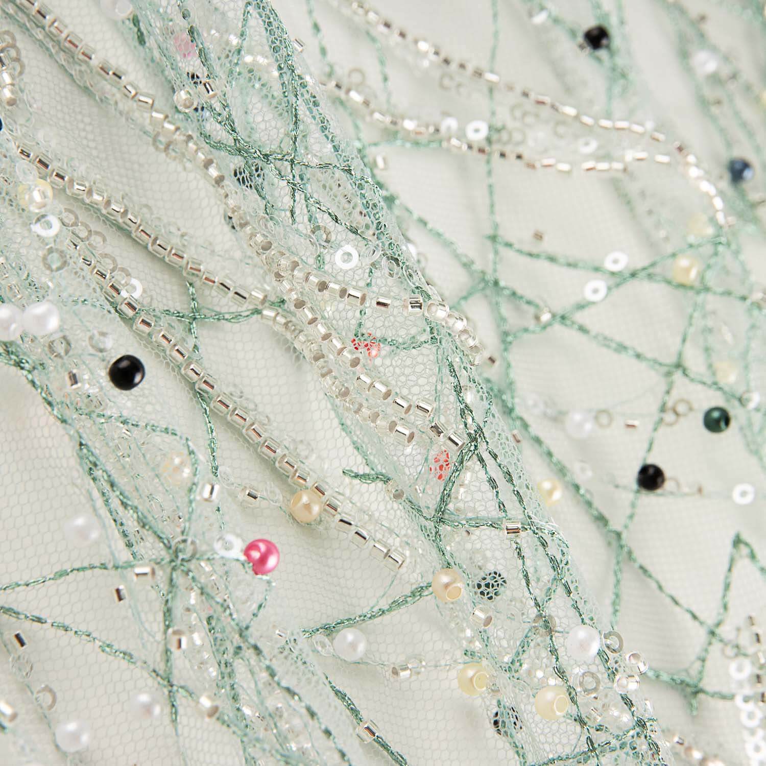 Strass en tulle doux avec surpiqûres multicolores - Ribes y Casals