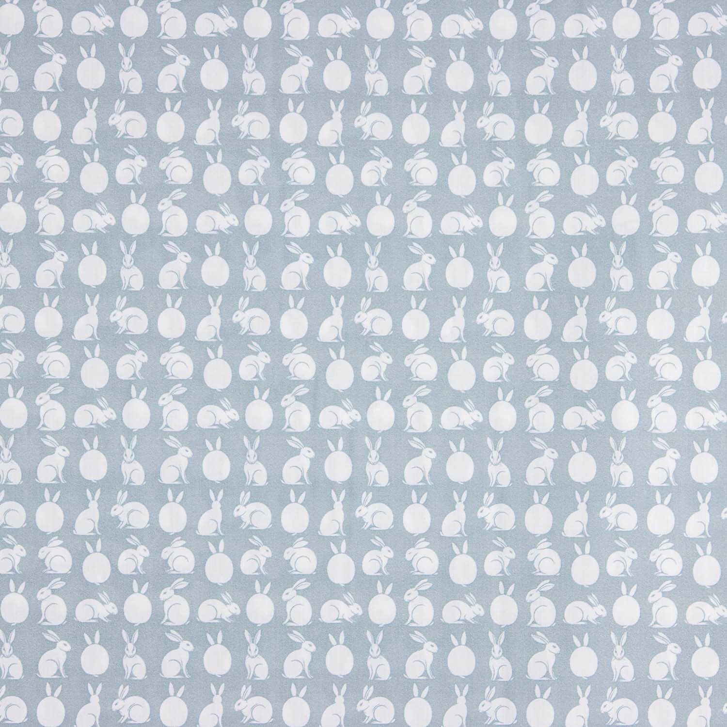 Percal imprimé Rabbit Aqua - Ribes y Casals