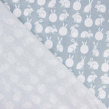 Percal imprimé Rabbit Aqua - Ribes y Casals