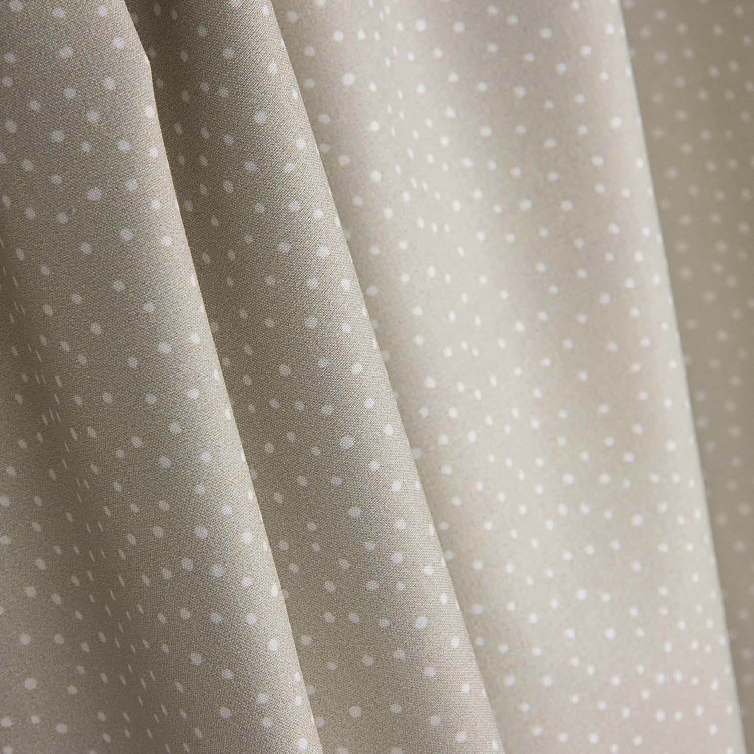 Percal imprimé à pois blancs et verts doux - Ribes y Casals