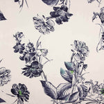 Satin de polyester imprimé « Jardin nocturne » - Ribes y Casals