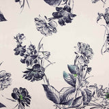Satin de polyester imprimé « Jardin nocturne » - Ribes y Casals