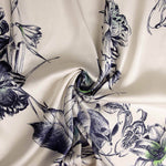 Satin de polyester imprimé « Jardin nocturne » - Ribes y Casals