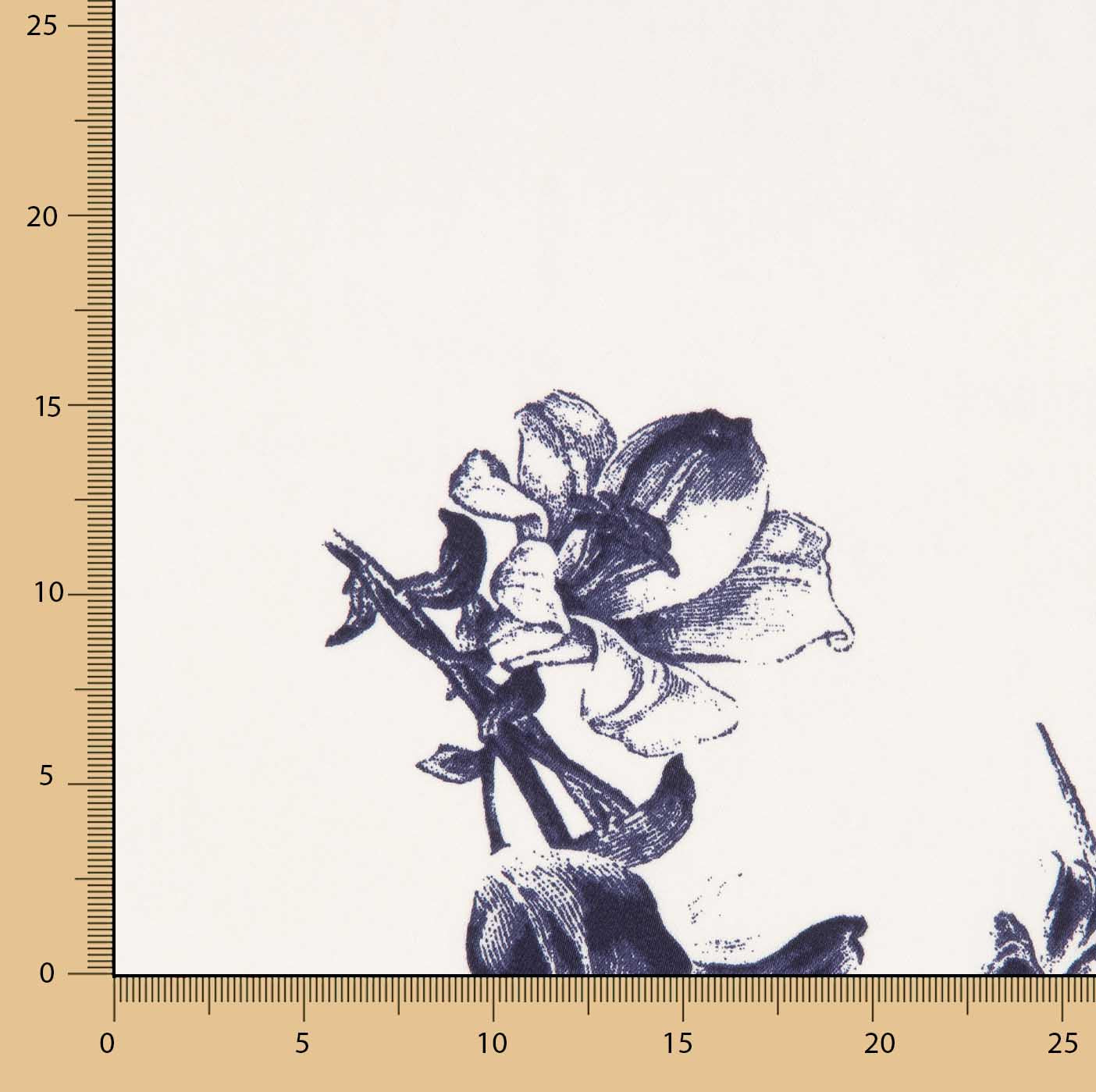 Satin de polyester imprimé « Jardin nocturne » - Ribes y Casals