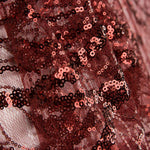 Tulle fantaisie à paillettes rouges - Ribes y Casals