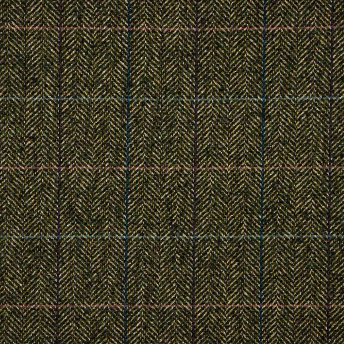 Tissu pour manteau à chevrons vert bouteille - Ribes y Casals