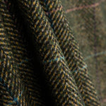 Tissu pour manteau à chevrons vert bouteille - Ribes y Casals